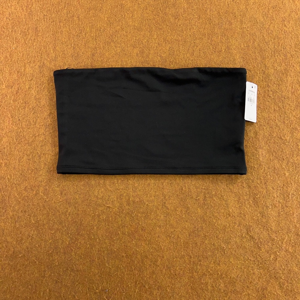 Express Womens Medium Black Strapless Stretch Tube Top NWT